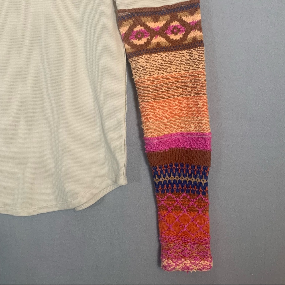 We The Free All Too Well Top Multi Cuff Ladies Sz Medium - Picture 3 of 9